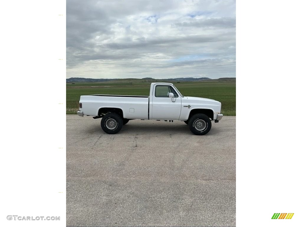Frost White 1985 GMC C/K K1500 Sierra Regular Cab 4x4 Exterior Photo #146685107