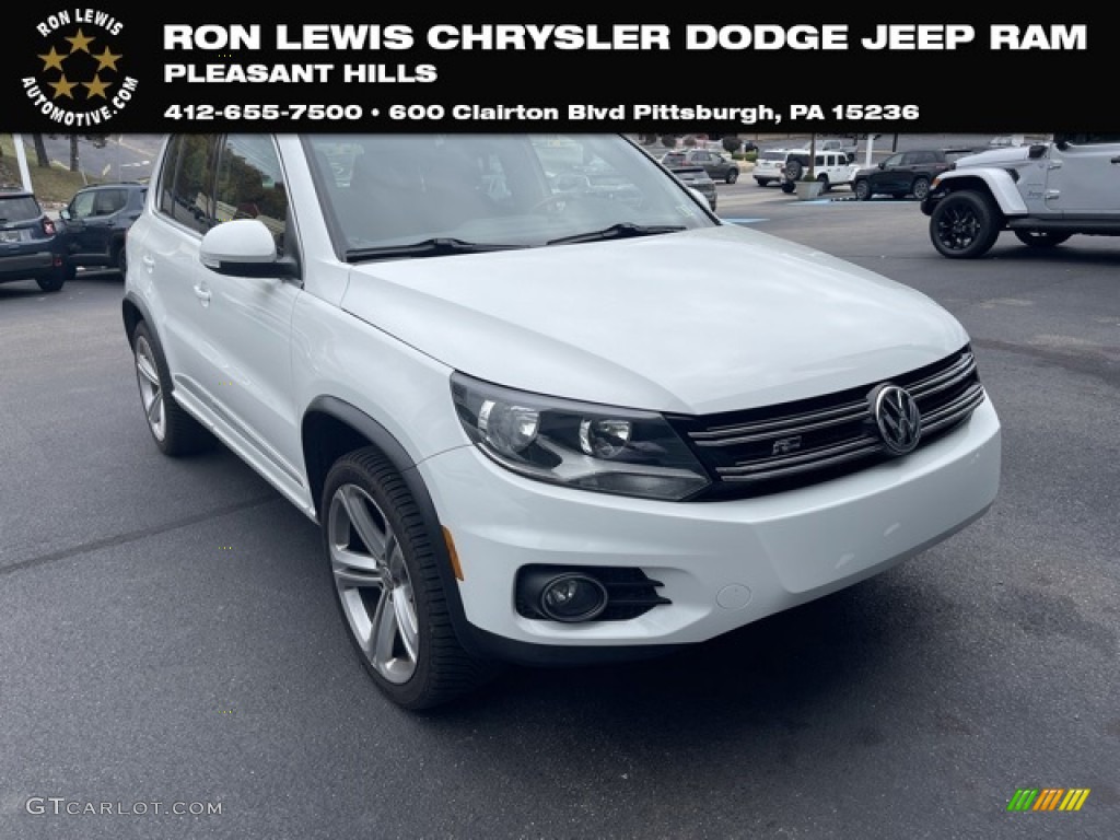 2016 Tiguan R-Line - Pure White / Charcoal photo #1