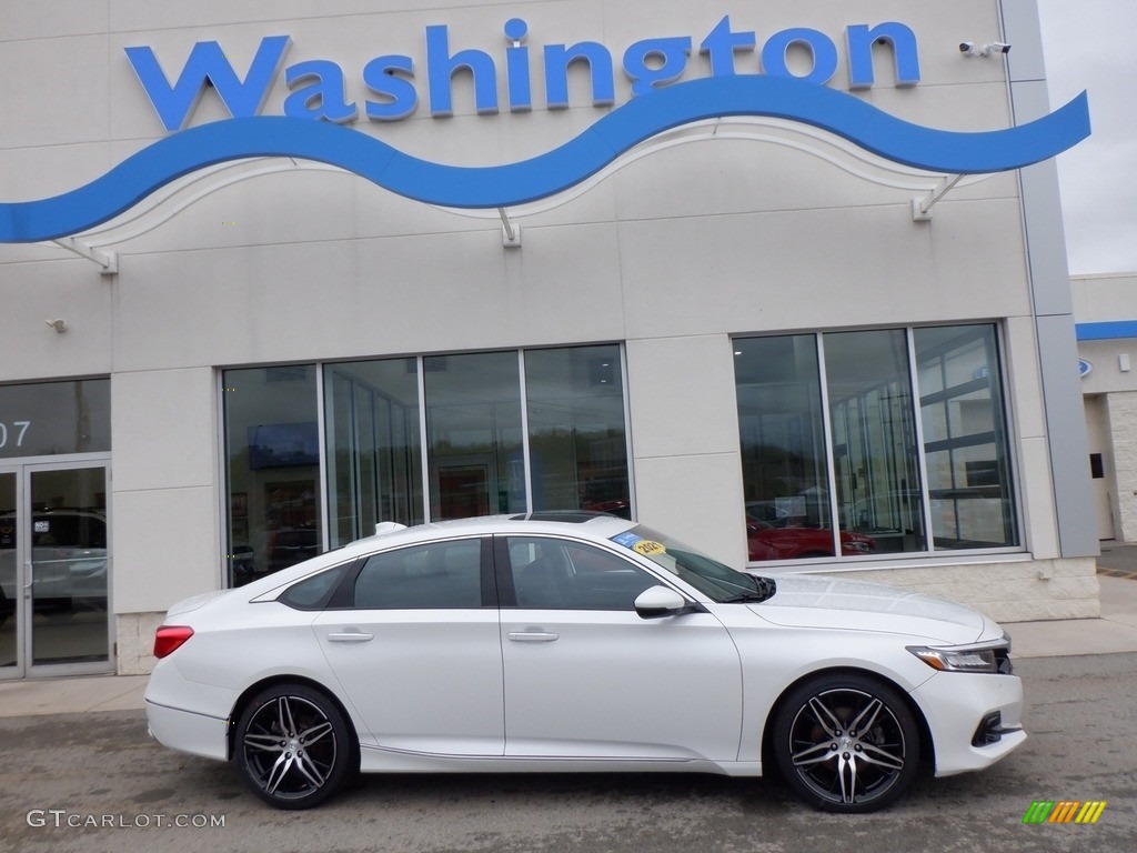 2021 Accord Touring - Platinum White Pearl / Black photo #2