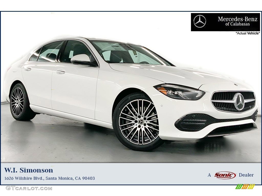 2023 C 300 Sedan - Polar White / Black photo #1