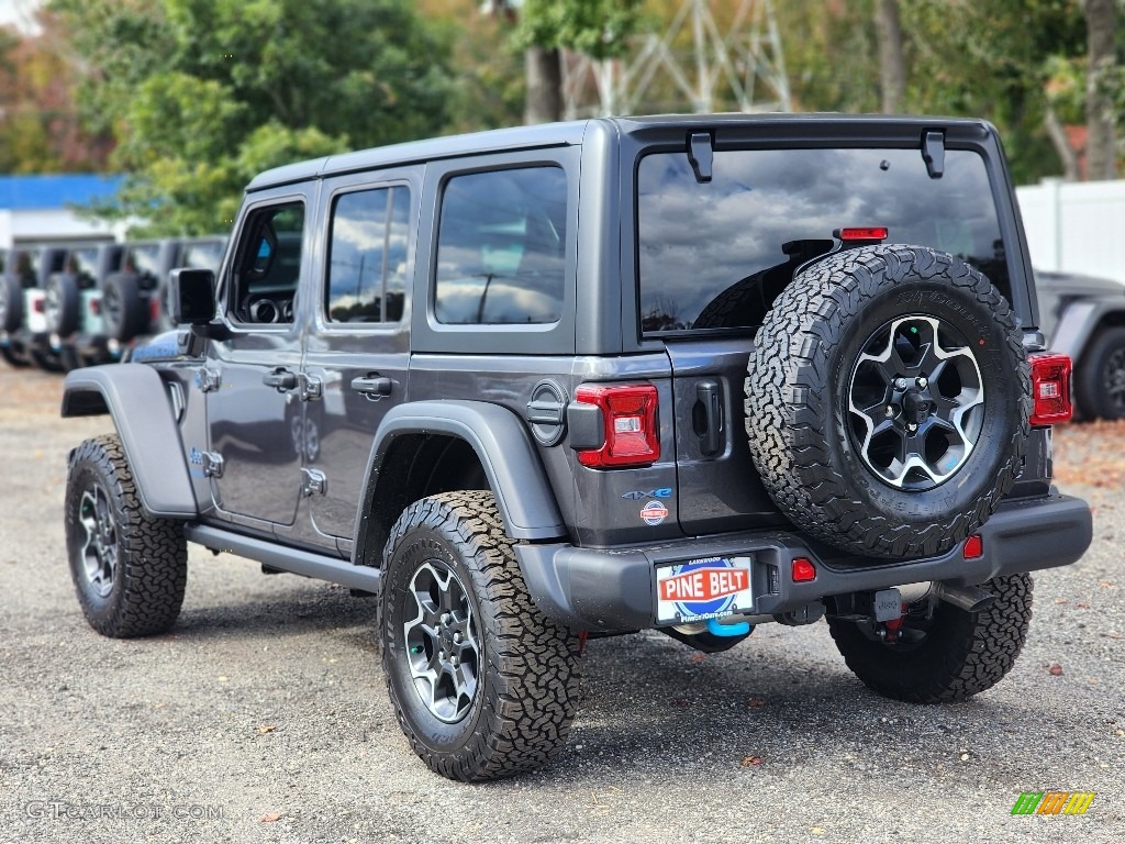 2023 Wrangler Unlimited Rubicon 4XE Hybrid - Granite Crystal Metallic / Black photo #4