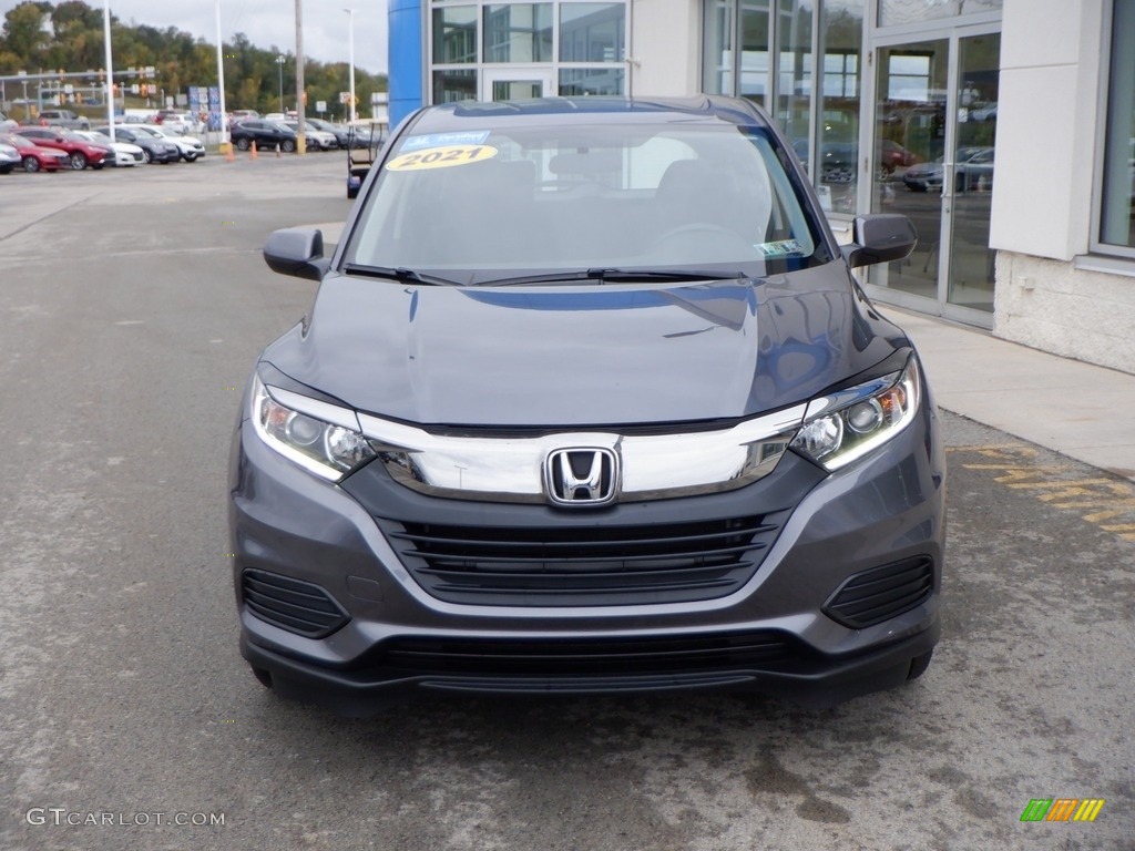 2021 HR-V LX AWD - Modern Steel Metallic / Black photo #4