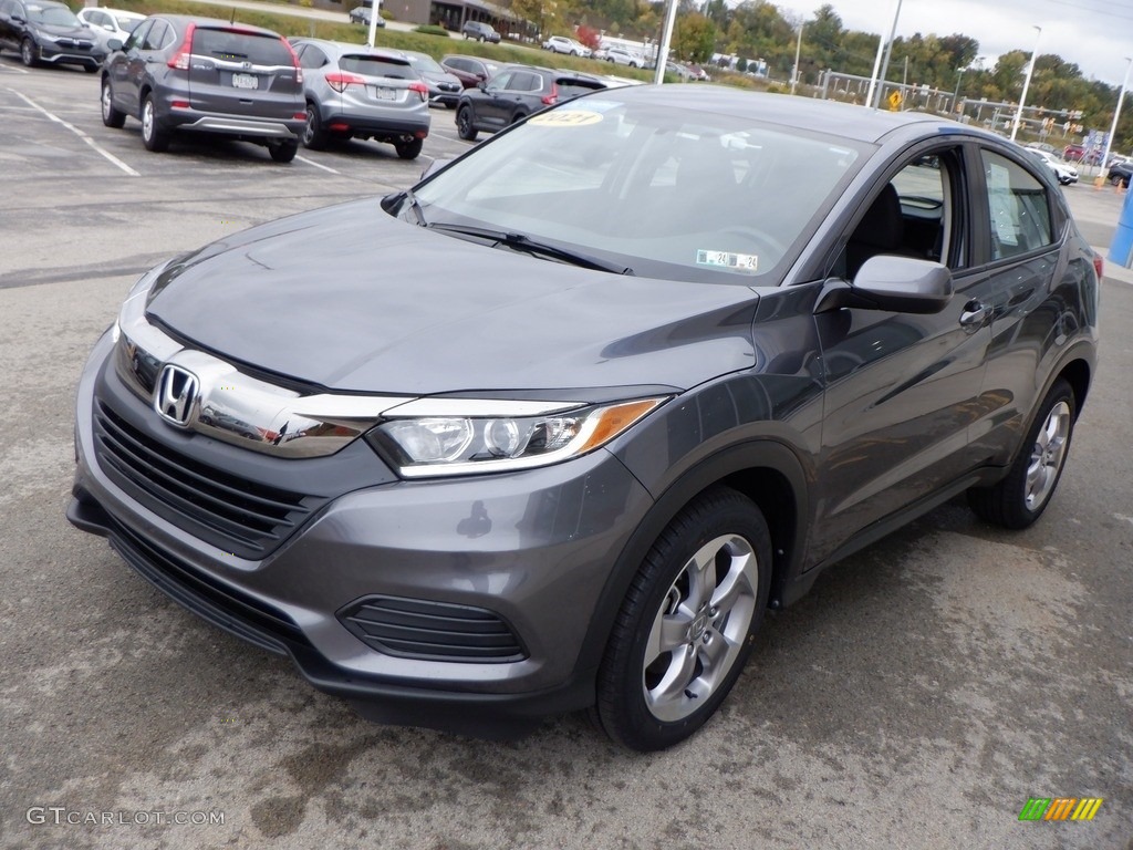 2021 HR-V LX AWD - Modern Steel Metallic / Black photo #5