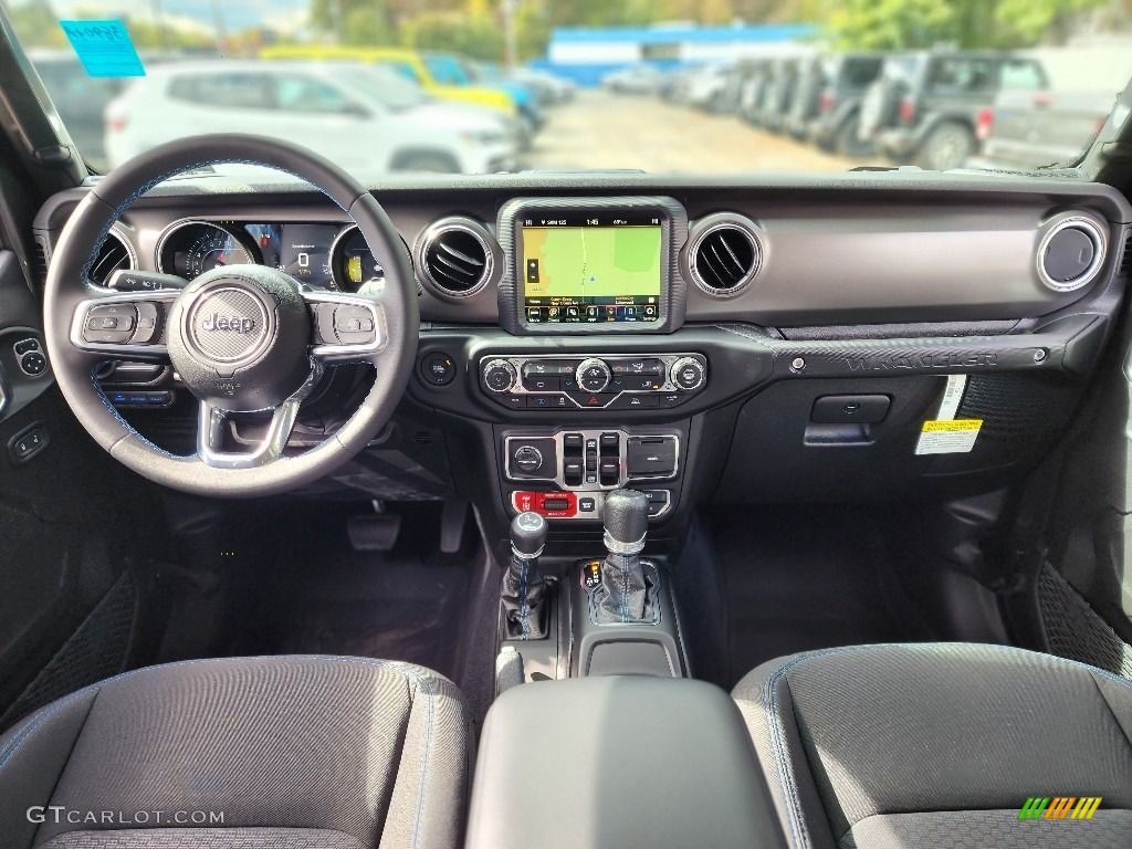 2023 Jeep Wrangler Unlimited Rubicon 4XE Hybrid Black Dashboard Photo #146686623