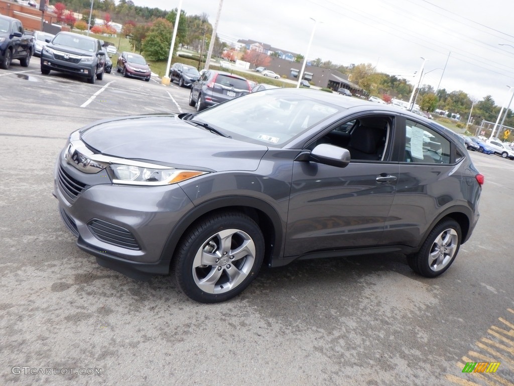 2021 HR-V LX AWD - Modern Steel Metallic / Black photo #6