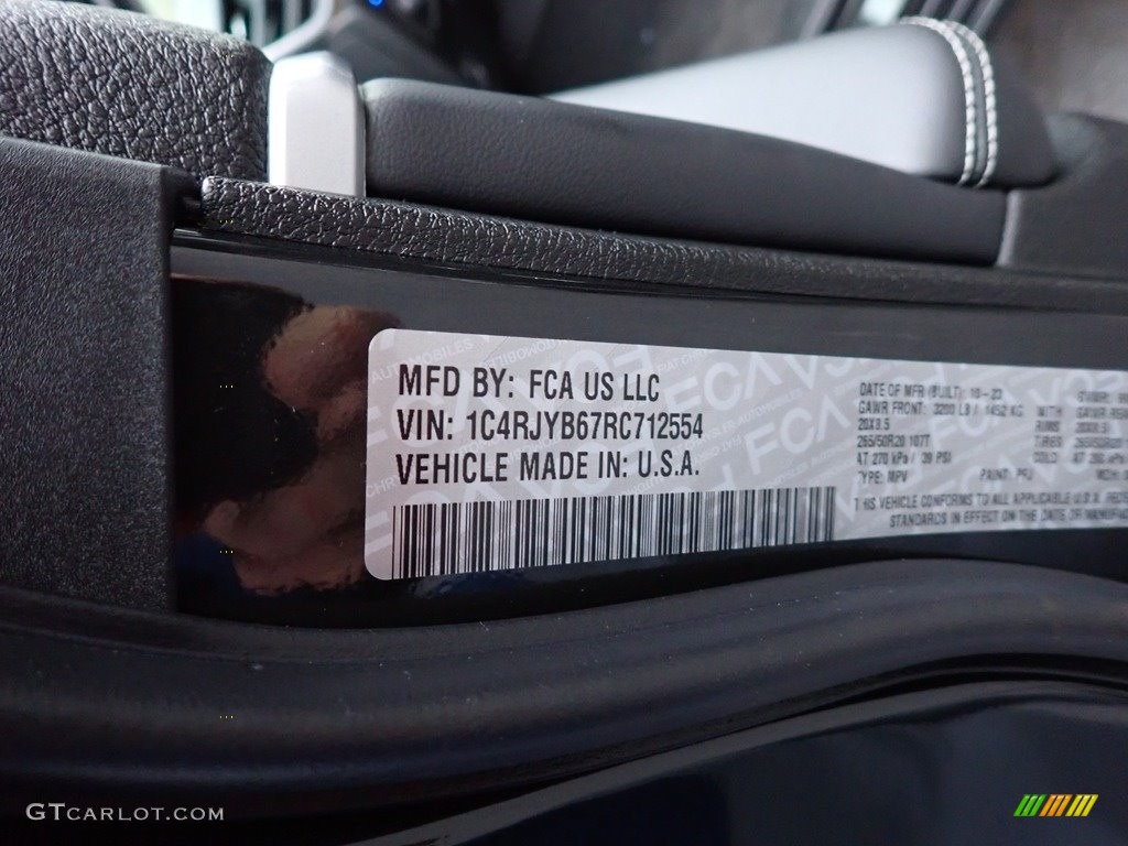 2024 Grand Cherokee 4XE - Rocky Mountain Pearl / Global Black photo #15