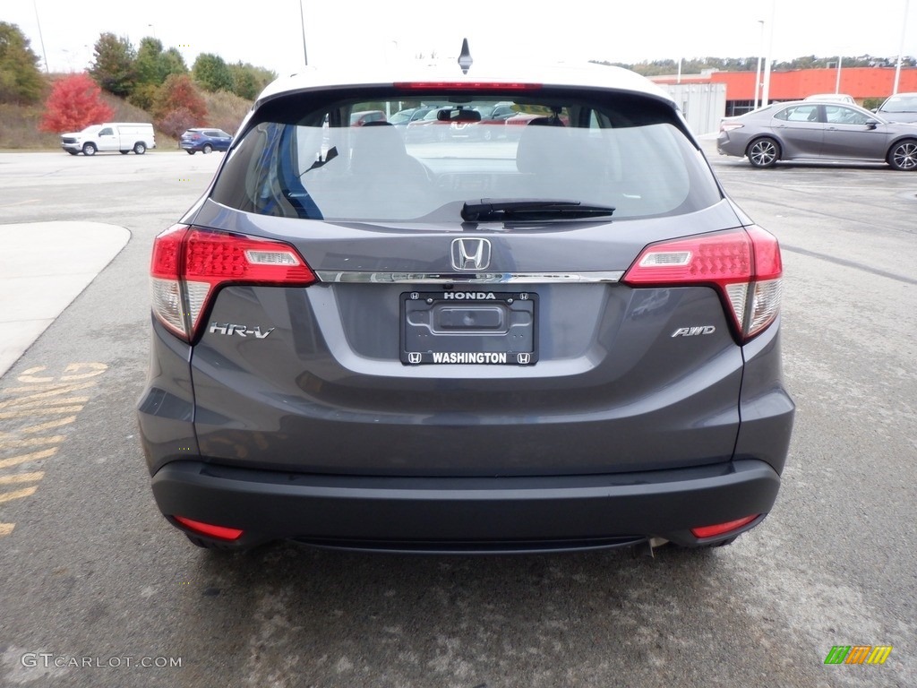 2021 HR-V LX AWD - Modern Steel Metallic / Black photo #8