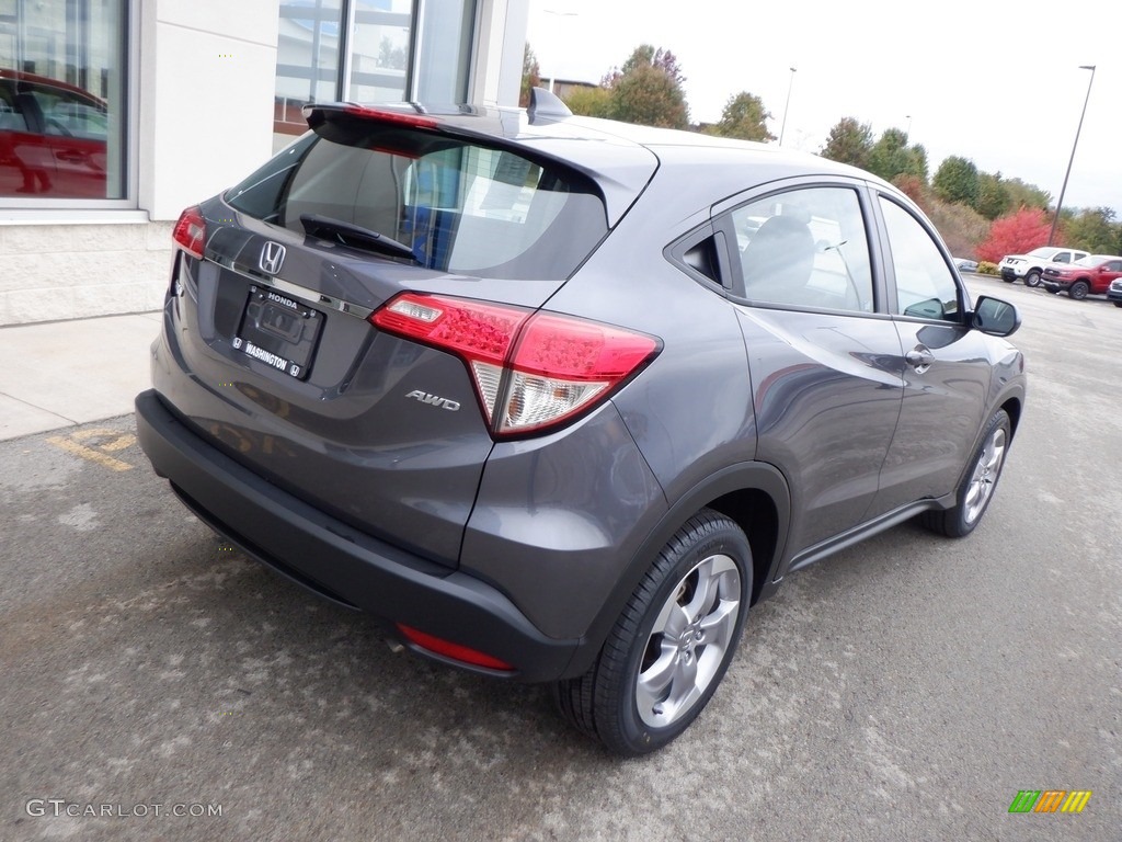 2021 HR-V LX AWD - Modern Steel Metallic / Black photo #9