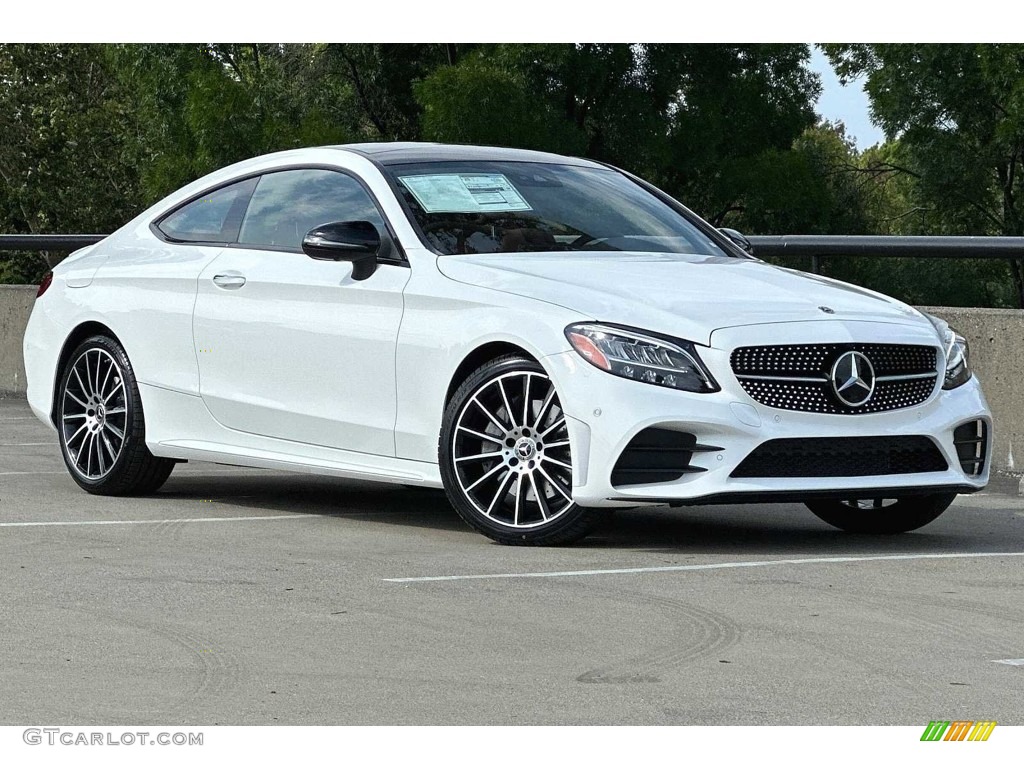 2023 C 300 Coupe - Polar White / Cranberry Red photo #2