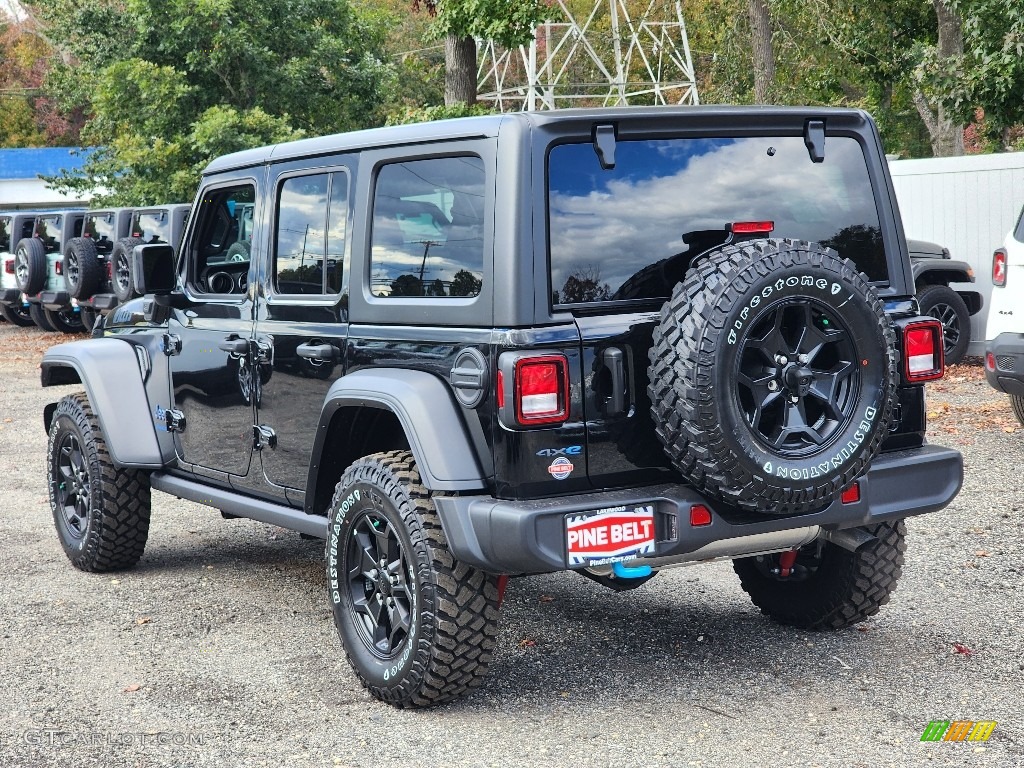 2023 Wrangler Unlimited Willys 4XE Hybrid - Black / Black photo #4