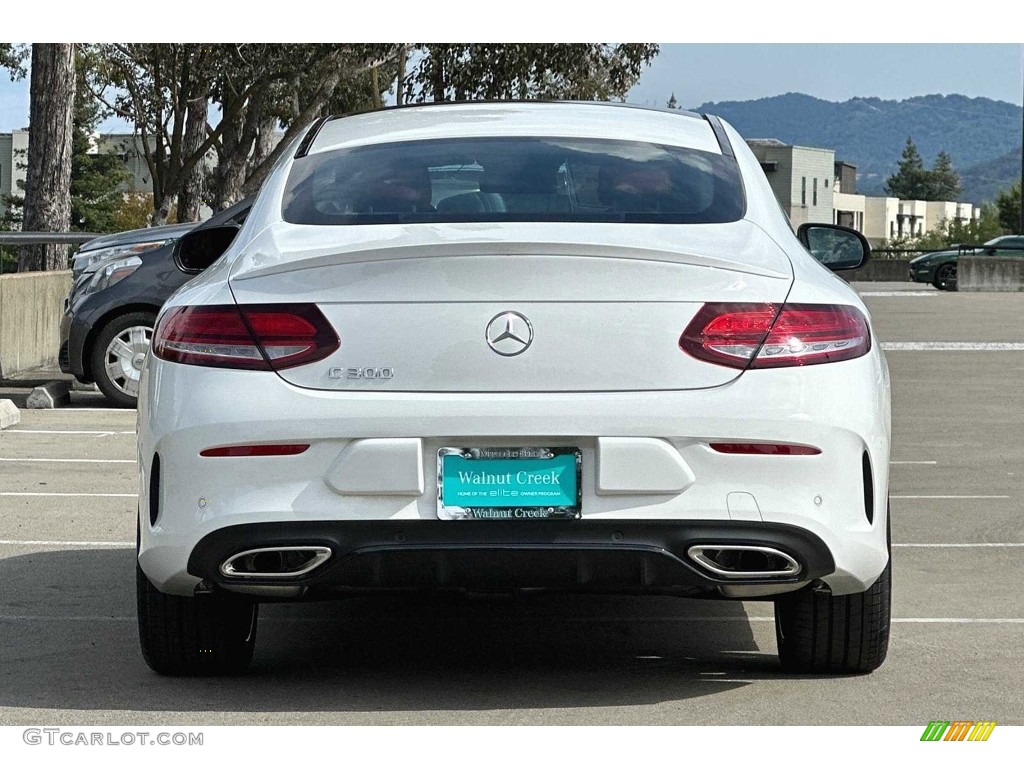 2023 C 300 Coupe - Polar White / Cranberry Red photo #5