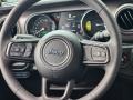 Black 2023 Jeep Wrangler Unlimited Willys 4XE Hybrid Steering Wheel