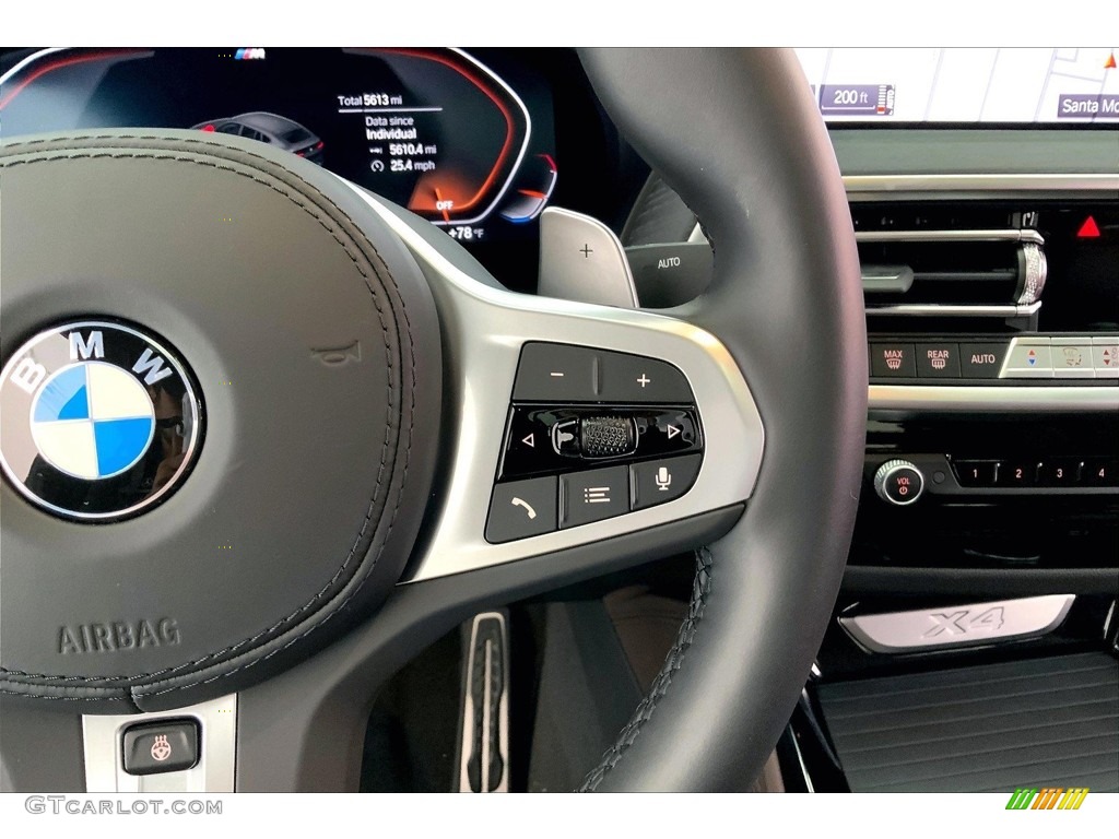 2023 BMW X4 xDrive30i Mocha Steering Wheel Photo #146687871