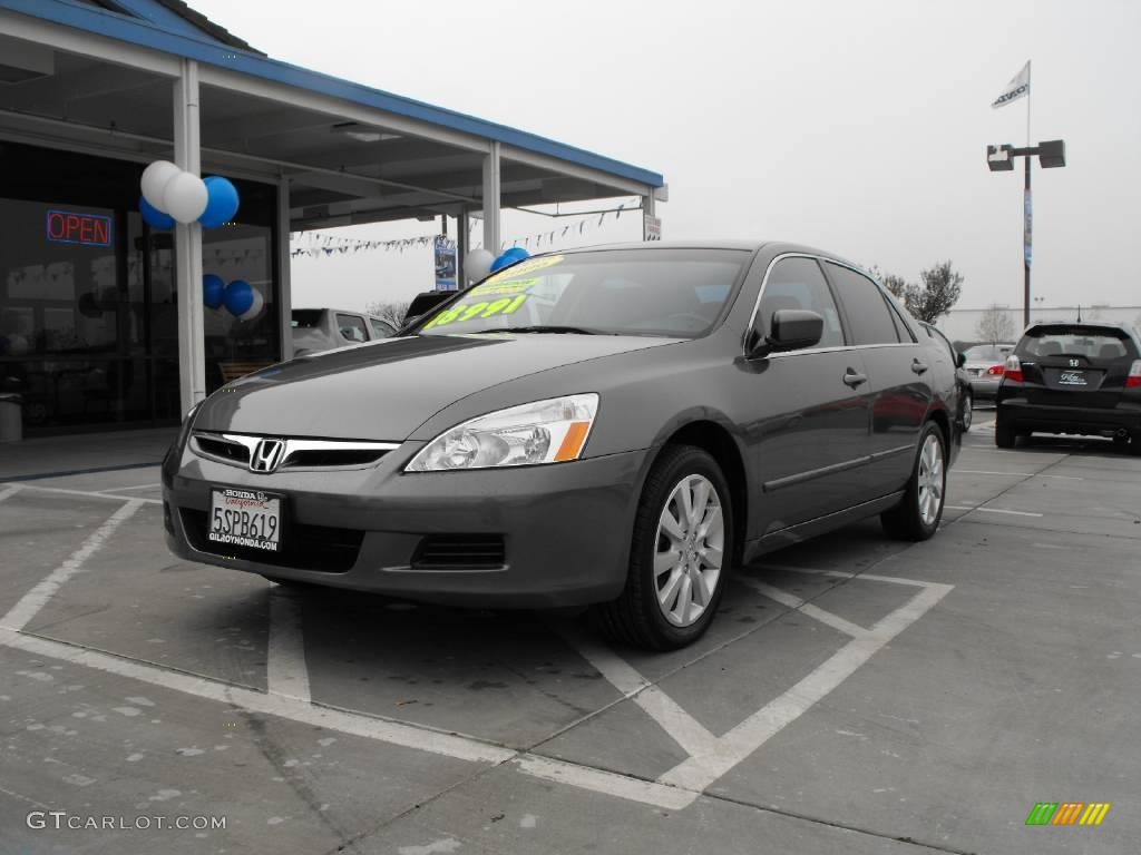 2006 Accord EX-L V6 Sedan - Graphite Pearl / Black photo #1