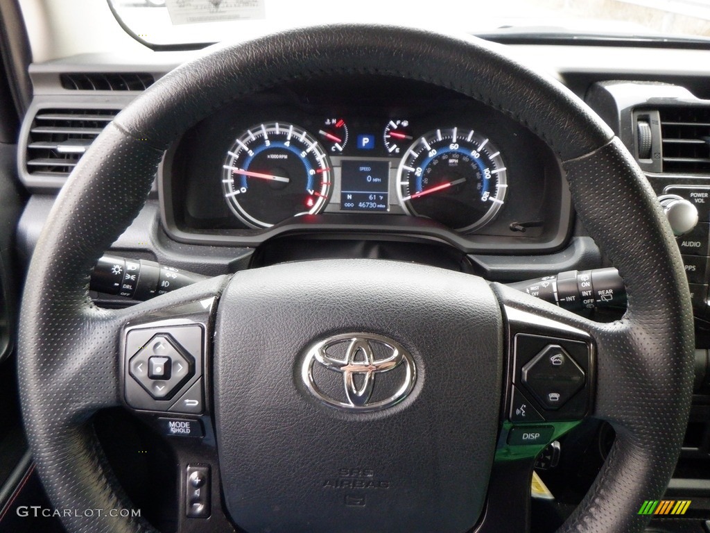 2019 Toyota 4Runner TRD Off-Road 4x4 Black Steering Wheel Photo #146688657