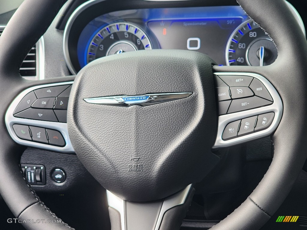 2023 Chrysler 300 Touring L Black Steering Wheel Photo #146688711