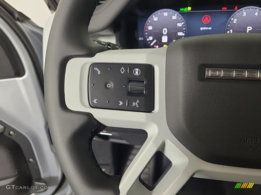 2024 Land Rover Defender 110 S Ebony Steering Wheel Photo #146689200