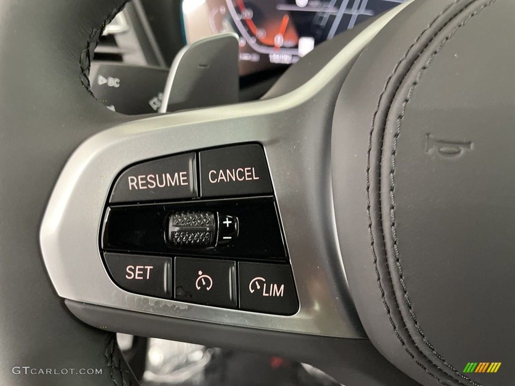 2024 BMW X3 sDrive30i Black Steering Wheel Photo #146689335
