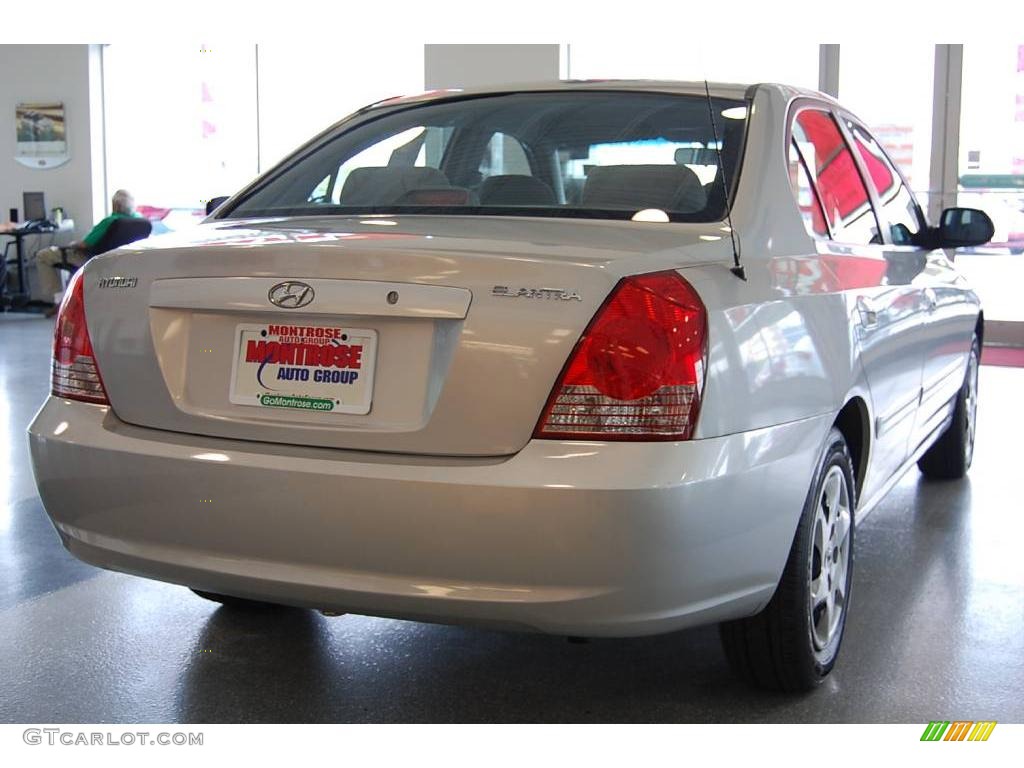 2004 Elantra GLS Sedan - Sterling Silver / Gray photo #6
