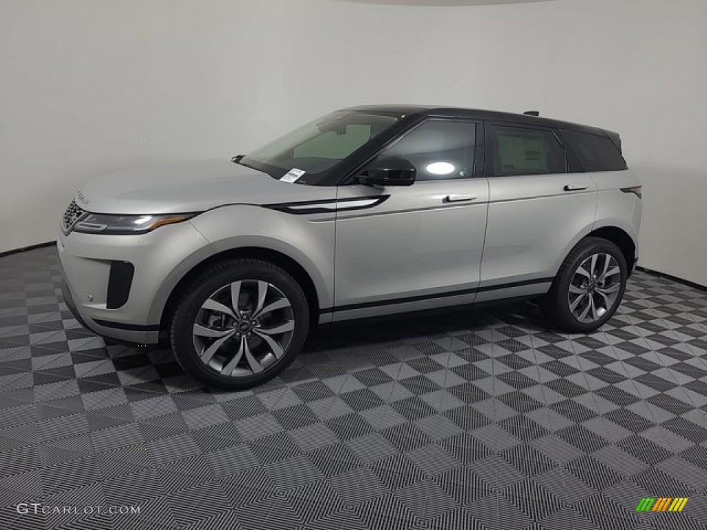Seoul Pearl Silver 2023 Land Rover Range Rover Evoque SE Exterior Photo #146690226