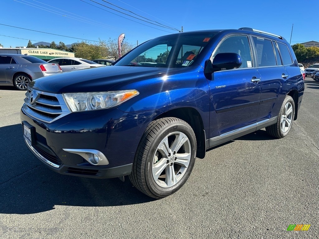 2013 Highlander Limited 4WD - Nautical Blue Metallic / Ash photo #3