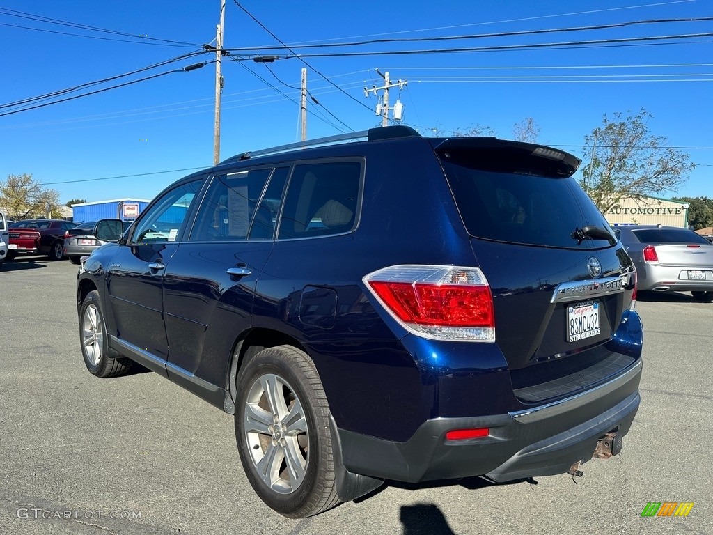 2013 Highlander Limited 4WD - Nautical Blue Metallic / Ash photo #4