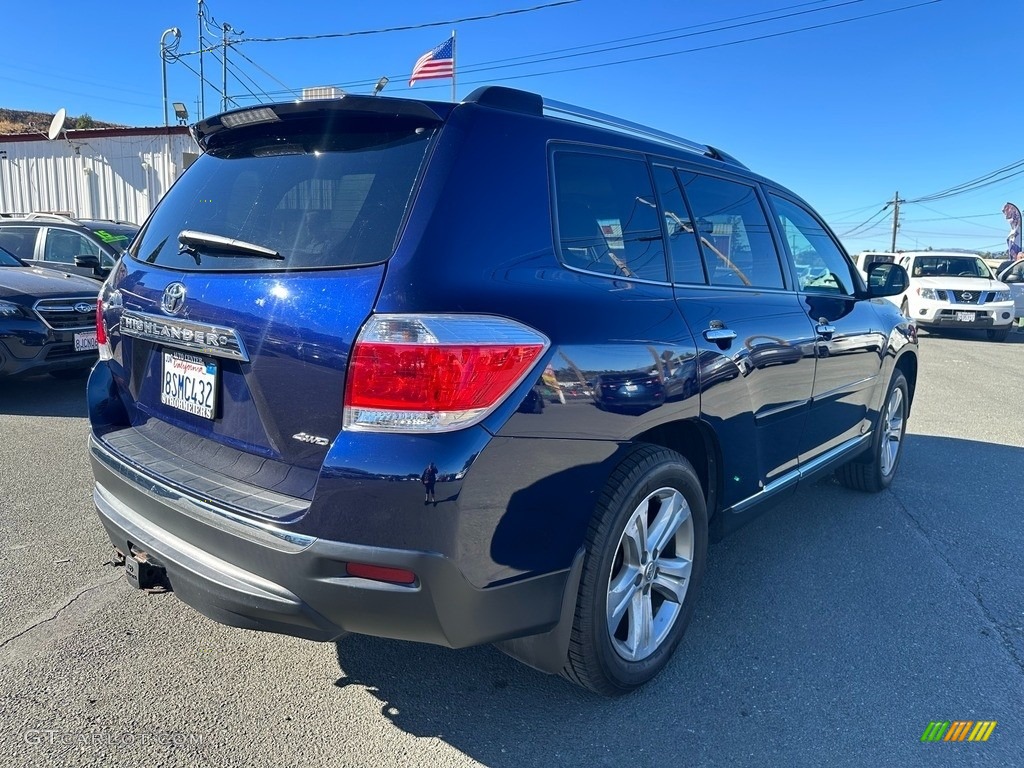 2013 Highlander Limited 4WD - Nautical Blue Metallic / Ash photo #6
