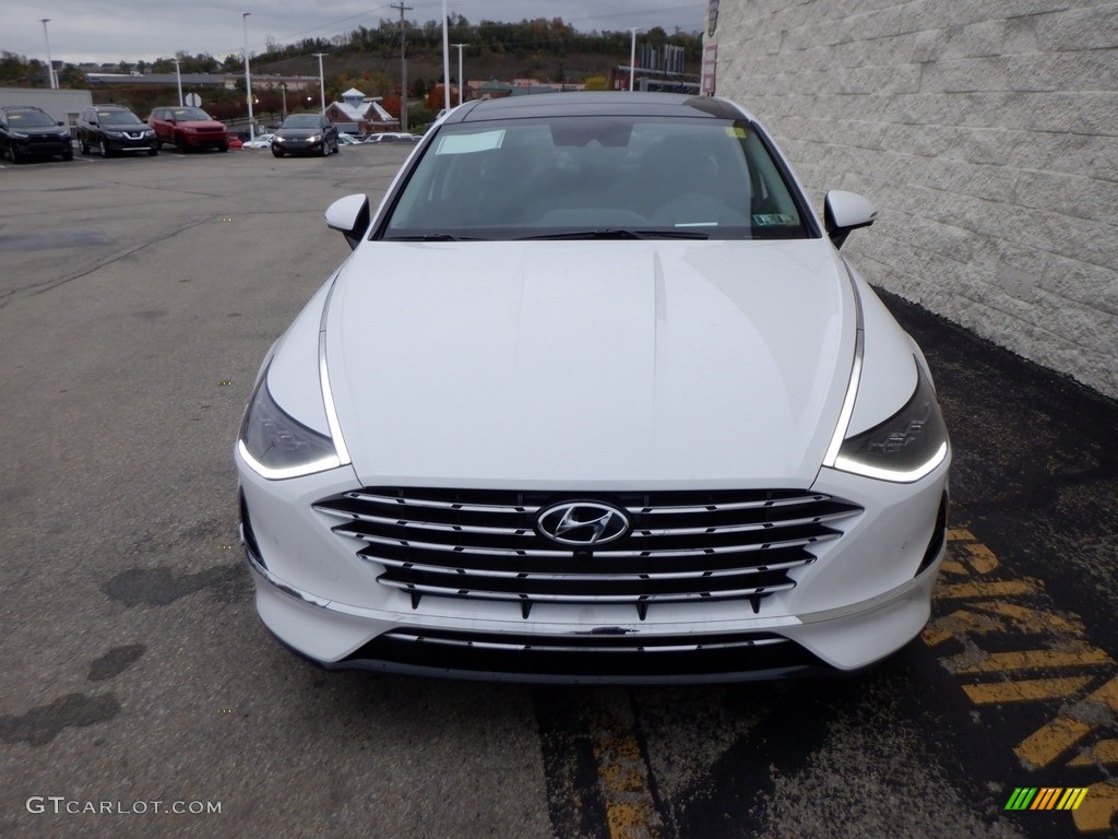 Serenity White 2023 Hyundai Sonata Limited Hybrid Exterior Photo #146690873