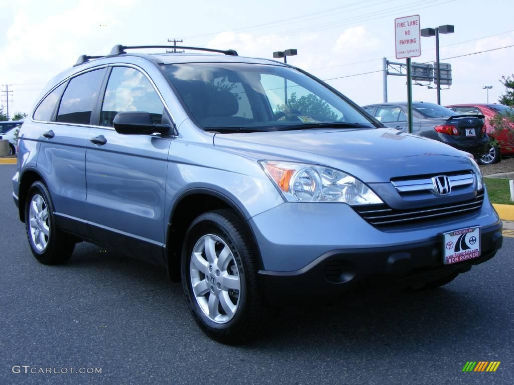 2008 CR-V EX - Glacier Blue Metallic / Gray photo #2