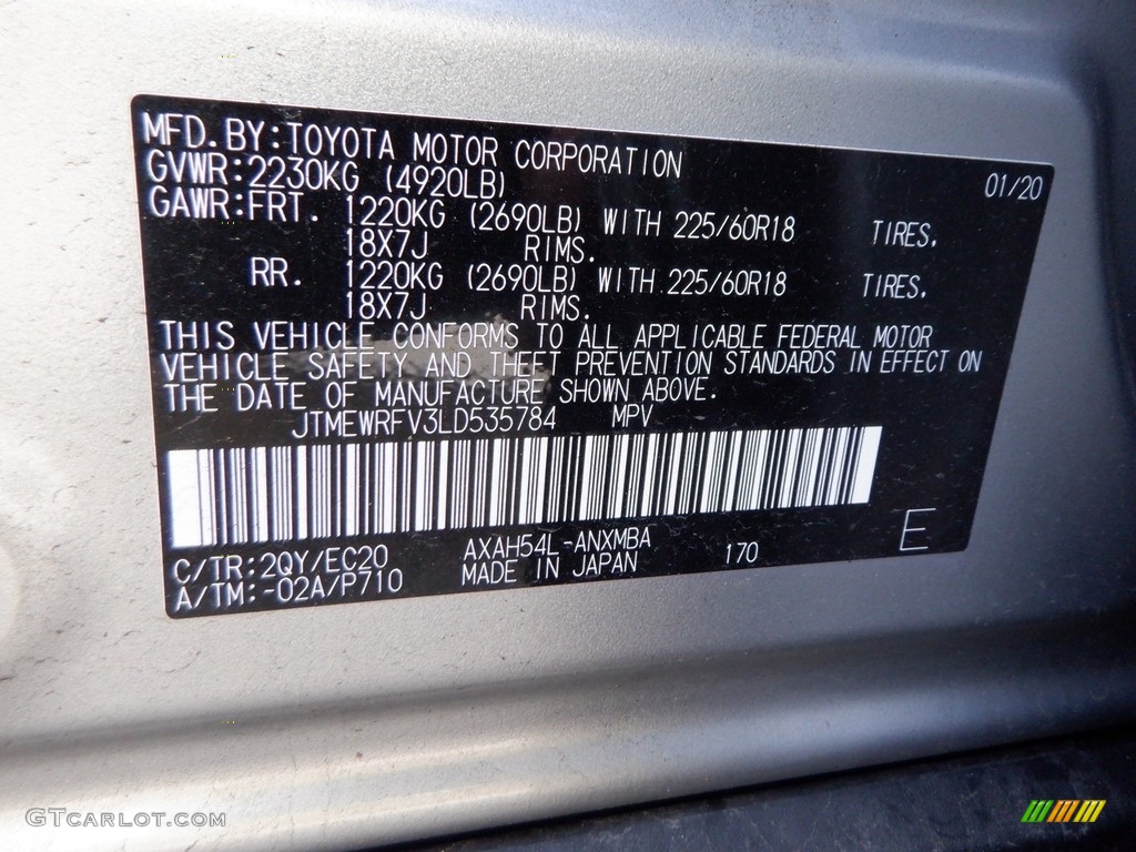 2020 RAV4 XSE AWD Hybrid - Silver Sky Metallic / Black photo #43