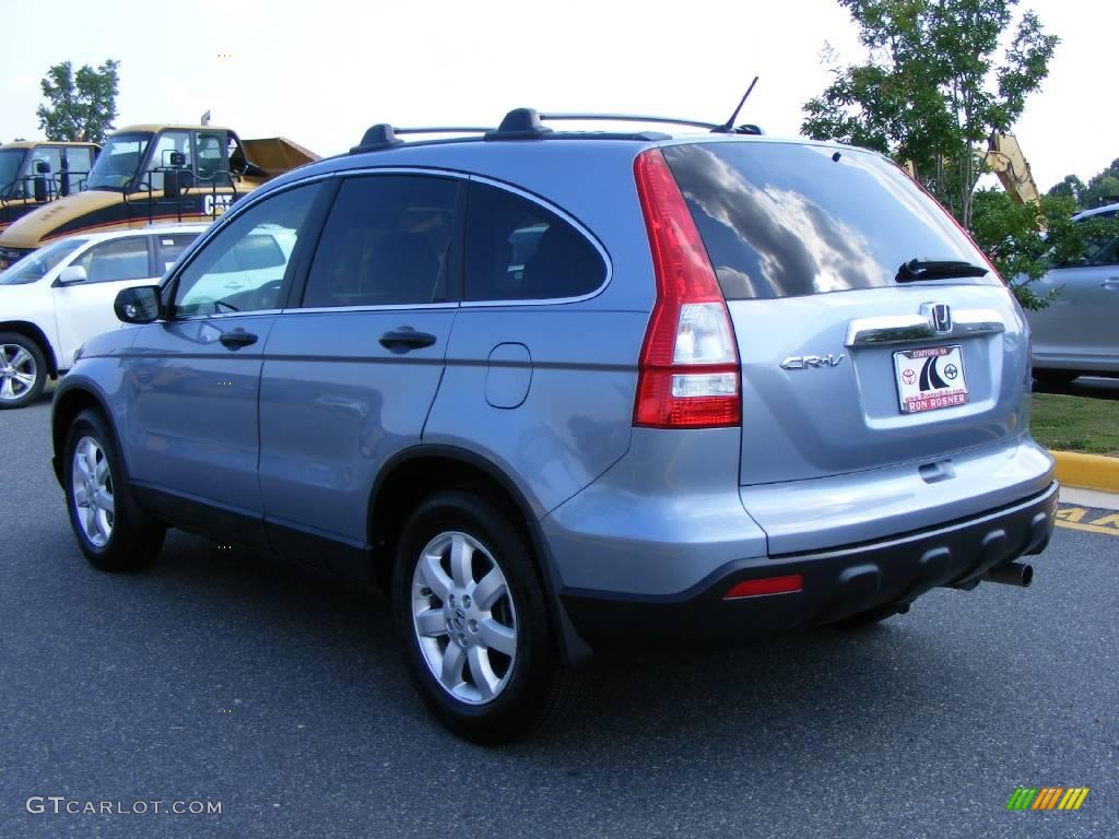 2008 CR-V EX - Glacier Blue Metallic / Gray photo #4