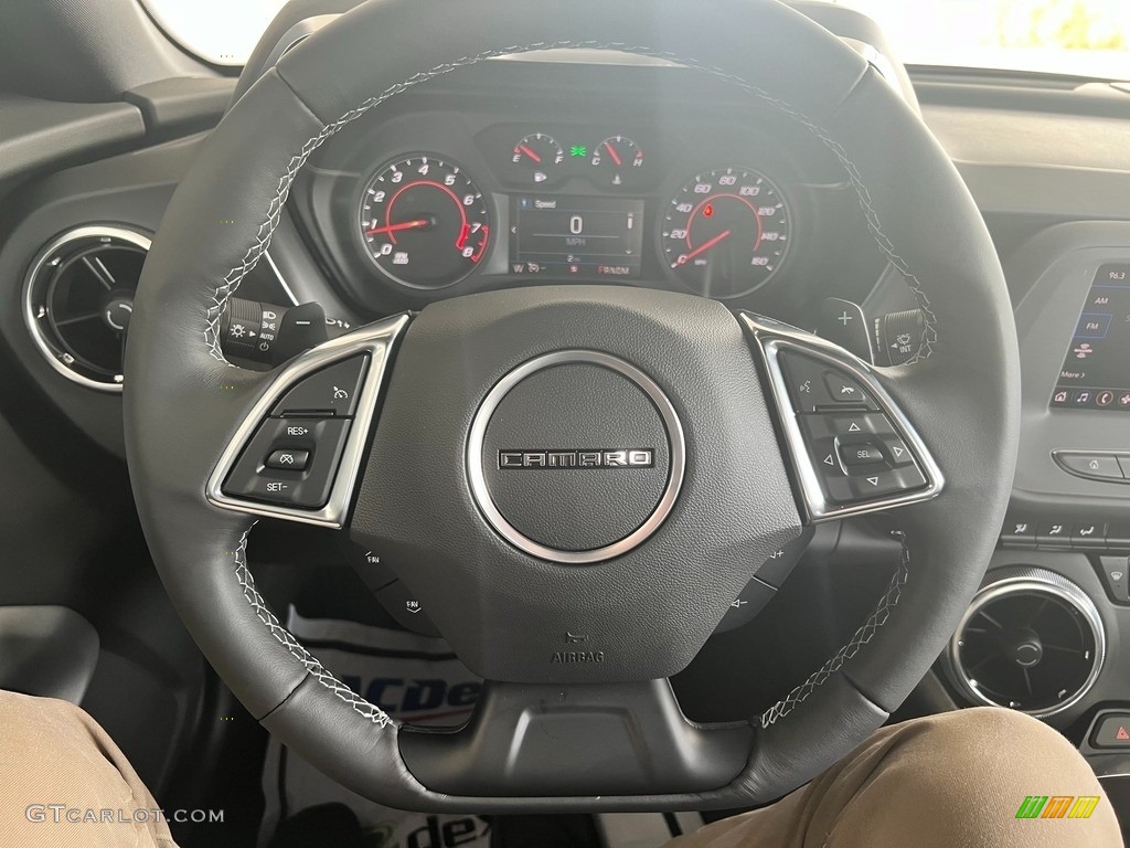 2024 Chevrolet Camaro LT Coupe Jet Black Steering Wheel Photo #146693129