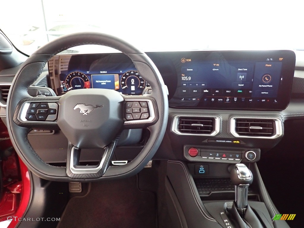 2024 Ford Mustang GT Premium Fastback Black Onyx Dashboard Photo #146693930