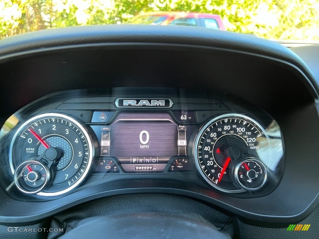 2021 Ram 1500 Big Horn Crew Cab 4x4 Gauges Photo #146694449