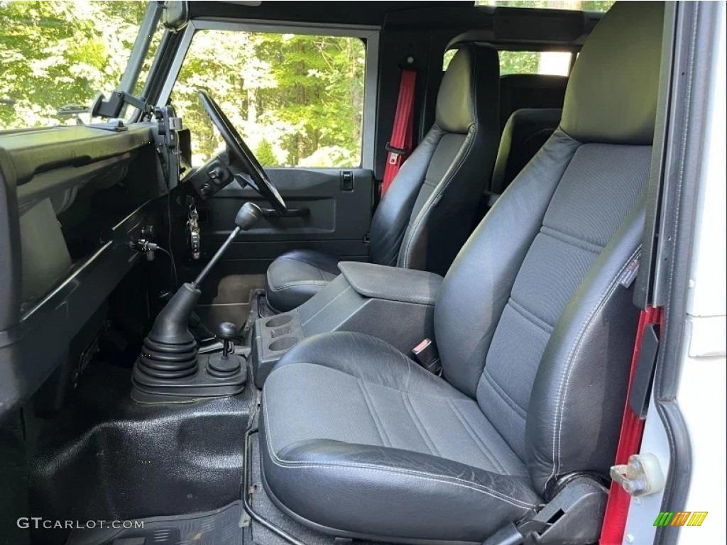 Black Interior 1991 Land Rover Defender 90 Hardtop Photo #146694613