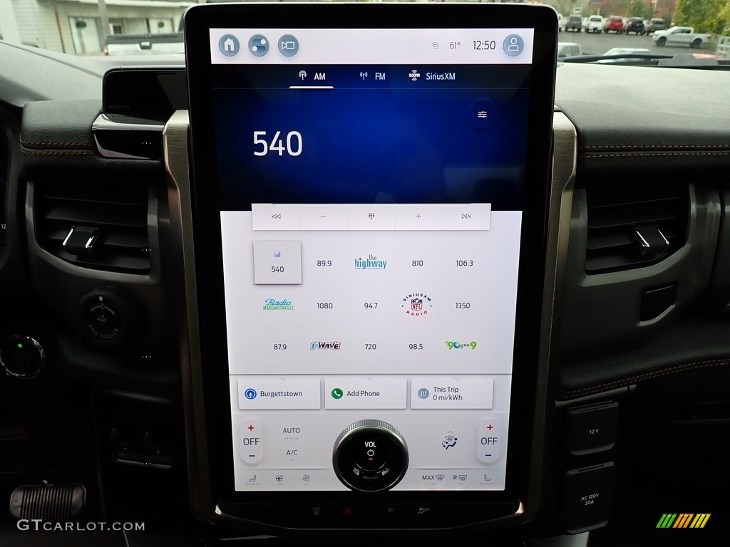 2023 Ford F150 Lightning Lariat 4x4 Controls Photo #146694674