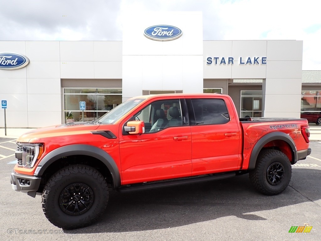 2023 F150 SVT Raptor SuperCrew 4x4 - Code Orange / Raptor Black photo #1