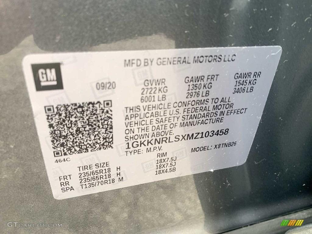 2021 Acadia SLE AWD - Satin Steel Metallic / Jet Black photo #32