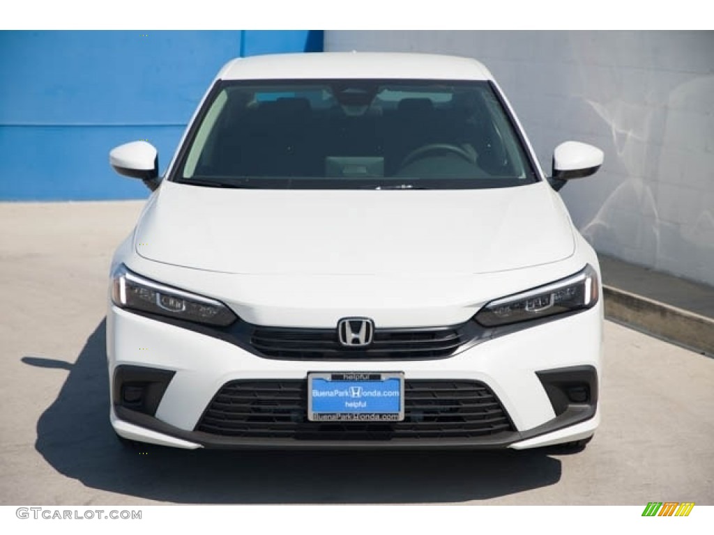 2024 Civic LX Sedan - Platinum White Pearl / Black photo #3