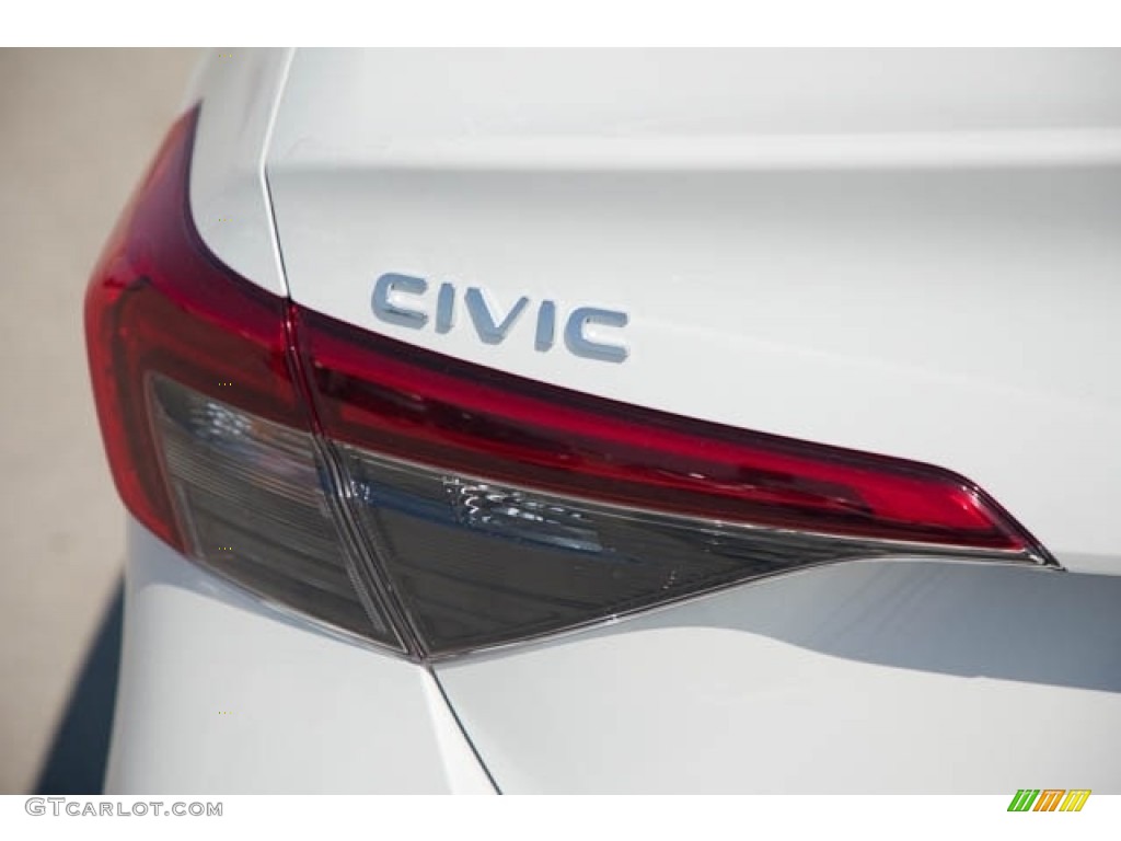 2024 Civic LX Sedan - Platinum White Pearl / Black photo #6