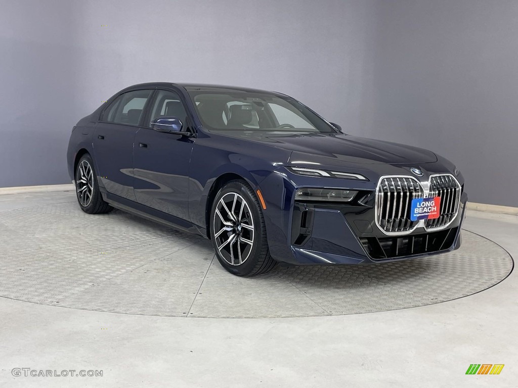 Tanzanite Blue II Metallic 2024 BMW 7 Series 750e xDrive Sedan Exterior Photo #146697828