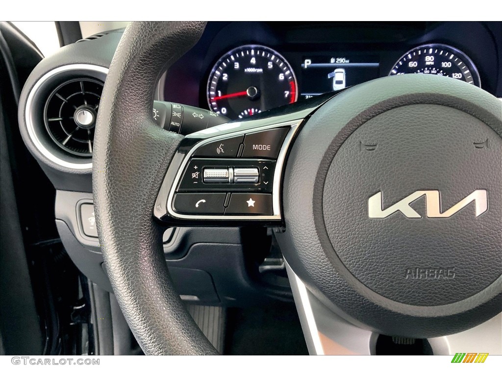 2023 Kia Forte LXS Black Steering Wheel Photo #146697870