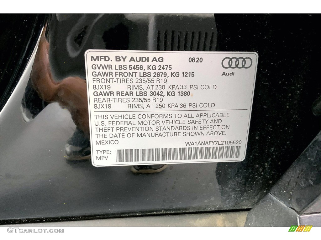 2020 Q5 Premium quattro - Brilliant Black / Black photo #33