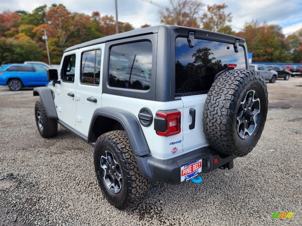 2023 Wrangler Unlimited Rubicon 4XE Hybrid - Bright White / Black photo #4