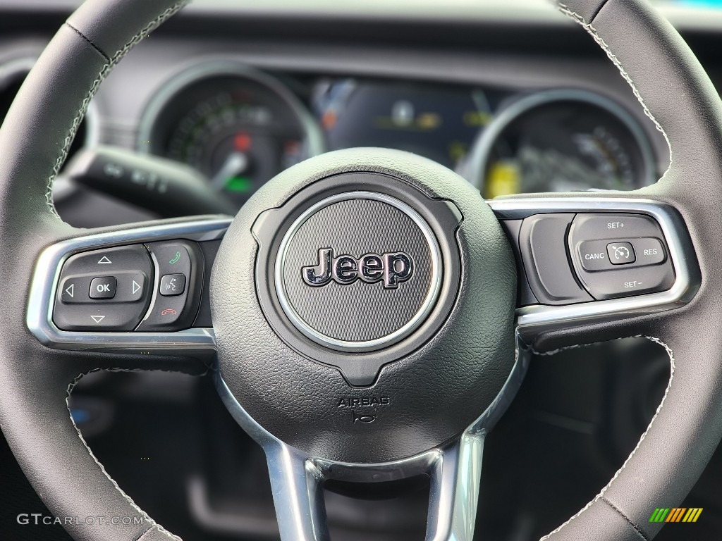 2023 Jeep Wrangler Unlimited Sahara 4XE Hybrid Steering Wheel Photos