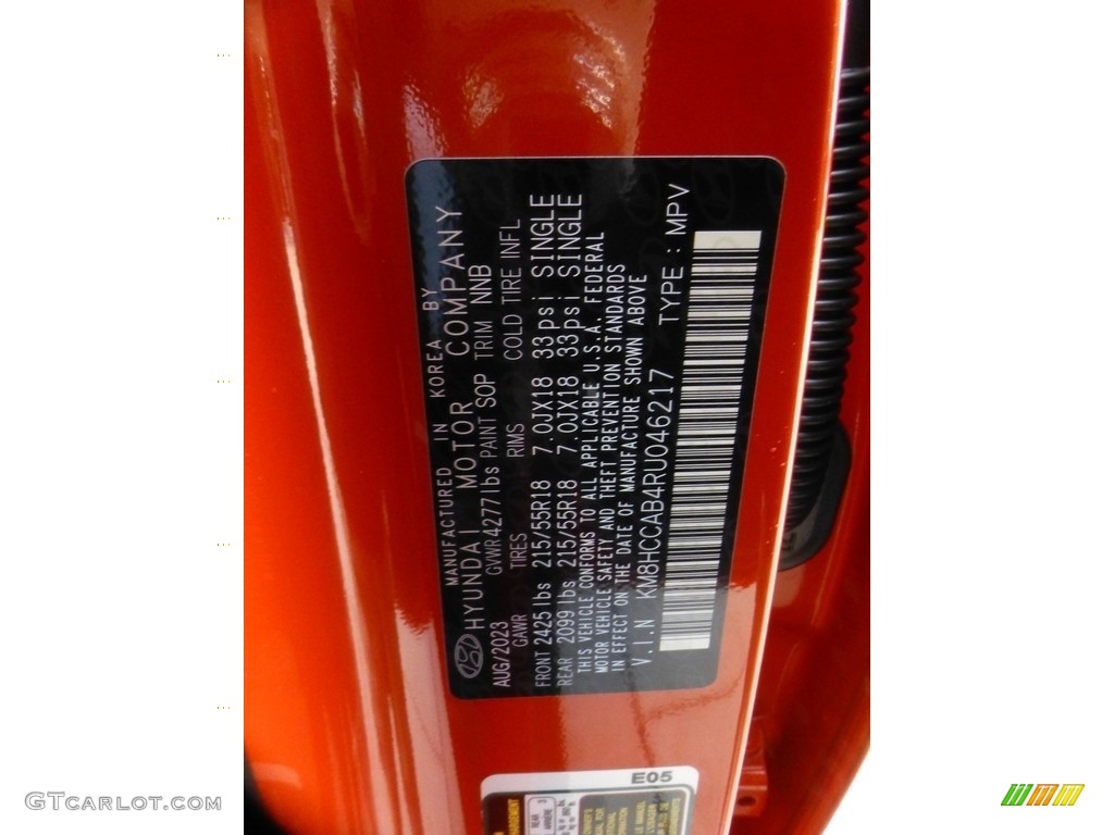 2024 Kona Color Code SOP for Soultronic Orange Pearl Photo #146698452