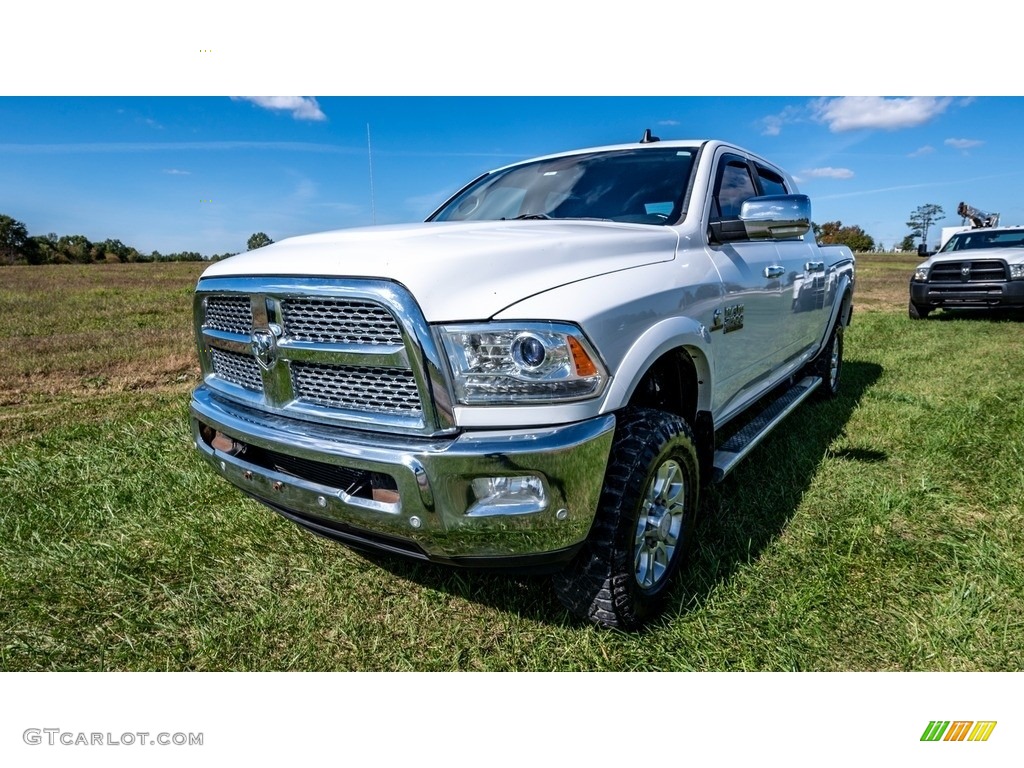 2016 2500 Laramie Mega Cab 4x4 - Bright White / Black photo #8