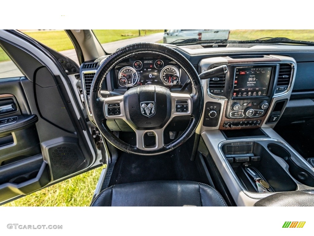 2016 Ram 2500 Laramie Mega Cab 4x4 Black Dashboard Photo #146698869