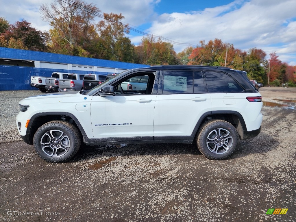 2023 Grand Cherokee Trailhawk 4XE - Bright White / Global Black photo #3