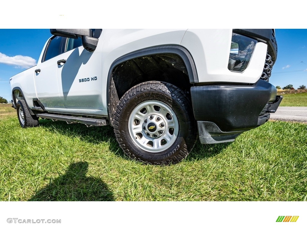 2020 Silverado 3500HD Work Truck Crew Cab 4x4 - Summit White / Jet Black photo #2